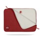 Pochette pour macbook de la couleur rouge avec fermeture verrouillables 
