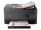 Mise en situation de l'imprimante Canon en train d'effectuer une copie via le chargeur automatique de document et le scanner optique couleur
