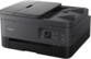 Imprimante jet d'encre noire Canon avec écran OLED, boutons de commandes, bac à papier, chargeur de documents et scanner optique