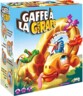 Jeu de société Gaffe à la girafe de la marque Splash Toys dans sa boîte d'emballage cartonnée multicolore
