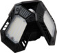 Lampe LED coloris noir McShine pliée sur elle-même avec LED intégrées rabattues