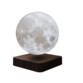 Lampe à lévitation MoonFlight de la marque MagneticLand aspect bois foncé