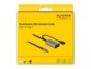 Emballage cartonné carré jaune dans lequel est contenu le câble de rallonge pour transfert de données et chargement USB 5 m de la marque Delock