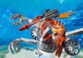 Robot sous-marin avec pinces articulées et lance-missiles playmobil