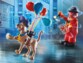 Playmobil Scooby-Doo avec des ballons poursuivi par le fantôme