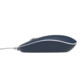 Souris filaire blanche et bleue design ambidextre Mousy