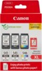 3 cartouches d'encre PG-545 x2/CL-546 CMJN XL Photo Value Pack Savings de la marque Canon