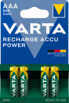 4 accumulateurs AAA spécial DECT de la marque Varta