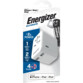 Emballage de l'adaptateur secteur de voyage 2 A Energizer compatible iPhone, iPad et iPod