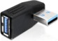 Adaptateur USB-A 5 Gbit/s mâle vers femelle coudé à 270° horizontal