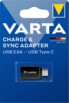Adaptateur VARTA USB-A femelle vers USB-C mâle