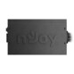 Dessus du boîtier métallique gravé de la marque nJoy