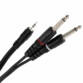 Câble en Y mini-jack 3,5 mm vers 2 x jack 6,35 mm - 6 m