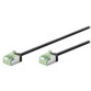 Câble réseau RJ45 cat. 8.1 U/FTP coloris noir 3 m de la marque Goobay