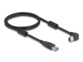 Câble USB-A vers USB-B coudé 1 m de la marque DeLock