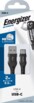 Packaging du câble métallique tressé universel USB-A vers USB-C Energizer