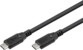 Zoom sur les fiches USB-C 4.0 mâles avec protection contre le pliage et gaine en PVC