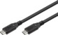 Zoom sur les fiches USB-C 4.0 mâles avec protection contre le pliage et gaine en PVC
