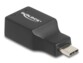 Carte son externe format clé USB coloris noir Delock avec connecteur USB-C