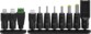 11 adaptateurs de chargement interchangeables (USB-A, USB-C, Micro-USB, Mini-USB et DC)