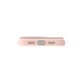 Vue du dessous de la coque souple bleue Just In Case avec ouvertures pour sorties audio et port de chargement USB-C