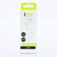 Emballage izzy blanc et vert pour écouteurs filaires USB-C'avec micro et câble 1,2 m