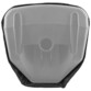 Dessous de la housse de protection avec ouverture pour pieds de support de l'enceinte et orifice de fixation