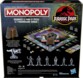Vue arrière boîte de jeu Monopoly Jurrasic Park