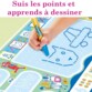 Suivre les points pour apprendre à dessiner avec Aquadoodle