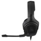 Côté gauche du casque audio stéréo Xtra Bass avec micro rotatif et câble jack intégré