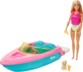 Coffret Barbie bateau et chiot par Mattel