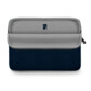 Housse de protection type sleeve pour tablette et PC portable jusqu'à 14 pouces ouverte avec intérieur rembourré gris et fermeture à glissière