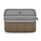 Housse de protection type sleeve pour tablette et PC portable jusqu'à 14 pouces ouverte avec intérieur rembourré gris et fermeture à glissière