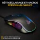 Souris gaming filaire Kult Thorium 12 800 DPI avec rétroéclairage et 7 boutons