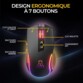 Souris gaming filaire Kult Thorium 12 800 DPI avec rétroéclairage et 7 boutons