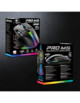 Emballage cartonné sur fond gris anthracite de la souris sans fil/filaire Spirit of Gamer