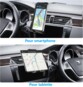 Mise en situation de support de voiture pour un smartphone et pour une tablette