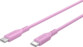 Câble USB-C vers USB-C en silicone 1,5 m - Rose
