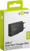 Chargeur secteur GaN USB-A/USB-C 20 W - Noir