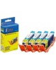 4 Cartouches I Color compatibles Canon cyan avec puce