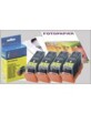 4 Cartouches I Color compatibles Canon noir