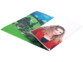 2 photos en couleurs avec paysage et portrait d'une femme au format A4 et A3
