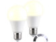2 ampoules LED E27 / 1521 lm / blanc chaud avec 3 niveaux de luminosité
