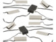 6 pinces LED blanc chaud en métal chacune raccordée entre elles par un boîtier et un câble d'alimentation de longueur 2 m, coloris noir