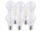 8 ampoules LED à filament E27 - 7,2 W - 806 lm - Blanc lumière du jour Luminea