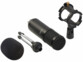 4 éléments constituant le microphone MC-210.usb avec condensateur, trépied, support et micro