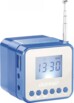 Mini station MP3 avec radio, réveil et bluetooth MPS-560.cube - Bleu