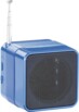 Mini station MP3 avec radio, réveil et bluetooth MPS-560.cube - Bleu