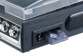 Tourne-disque MHX-400 Q-Sonic. Lecteur MP3, lecteur cassette et récepteur radio intégrés