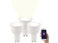 3 ampoules LED connectées GU10 4,5 W LAV-45.k (BF) - Blanc neutre
